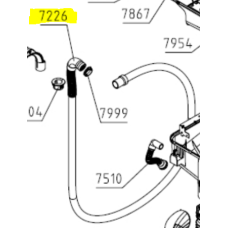 476225 DISCHARGE HOSE WM-70 CORRUGATED ASKO Washing Machine