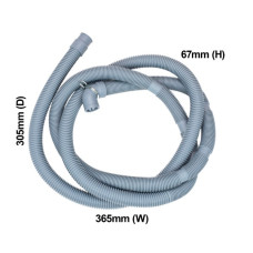 900404230 Universal 2.6m Drain Hose 20mm Unilux Washing Machine