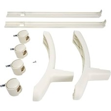 Castors For Nobo Panel Heaters( Set Of 2) White With Legs (Digicart Fg) Nobo